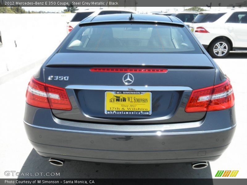 Steel Grey Metallic / Black 2012 Mercedes-Benz E 350 Coupe