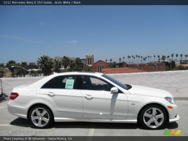 Arctic White / Black 2012 Mercedes-Benz E 350 Sedan