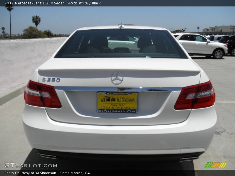 Arctic White / Black 2012 Mercedes-Benz E 350 Sedan