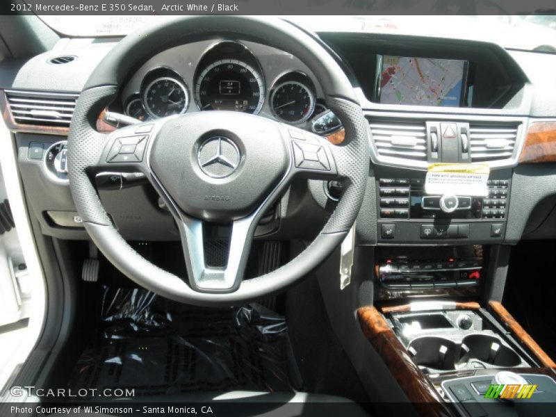 Arctic White / Black 2012 Mercedes-Benz E 350 Sedan