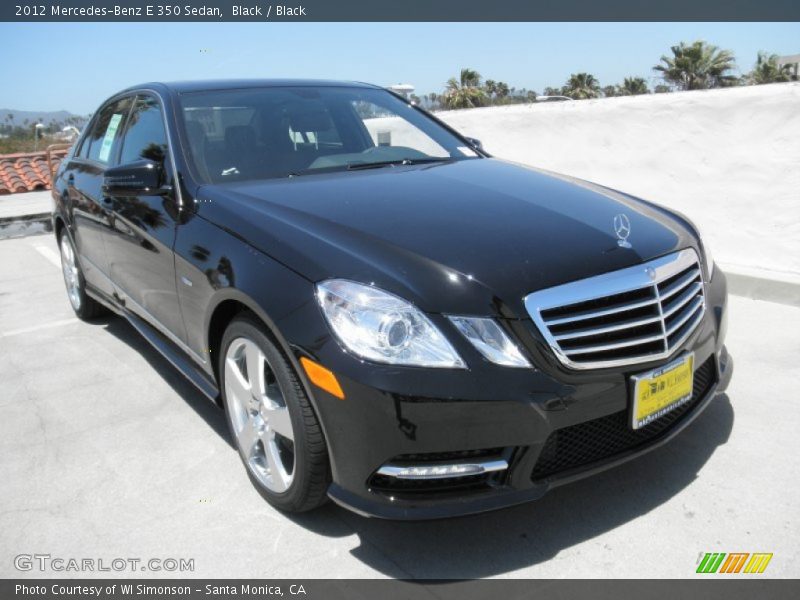 Black / Black 2012 Mercedes-Benz E 350 Sedan