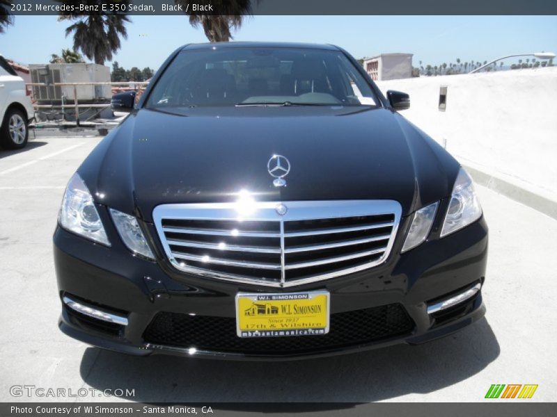 Black / Black 2012 Mercedes-Benz E 350 Sedan
