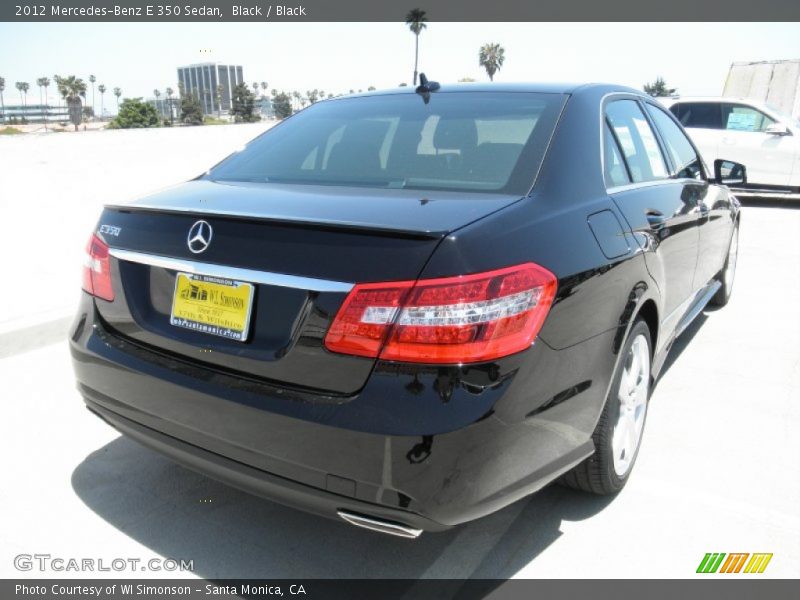 Black / Black 2012 Mercedes-Benz E 350 Sedan