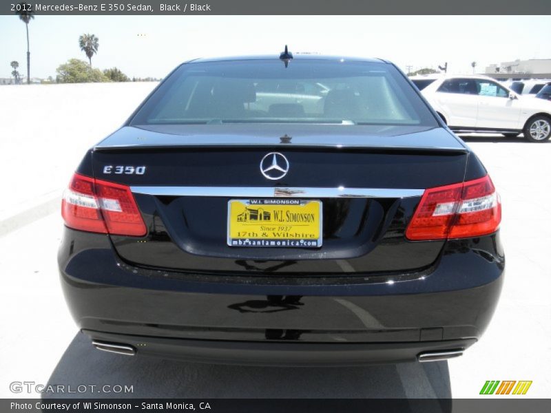 Black / Black 2012 Mercedes-Benz E 350 Sedan