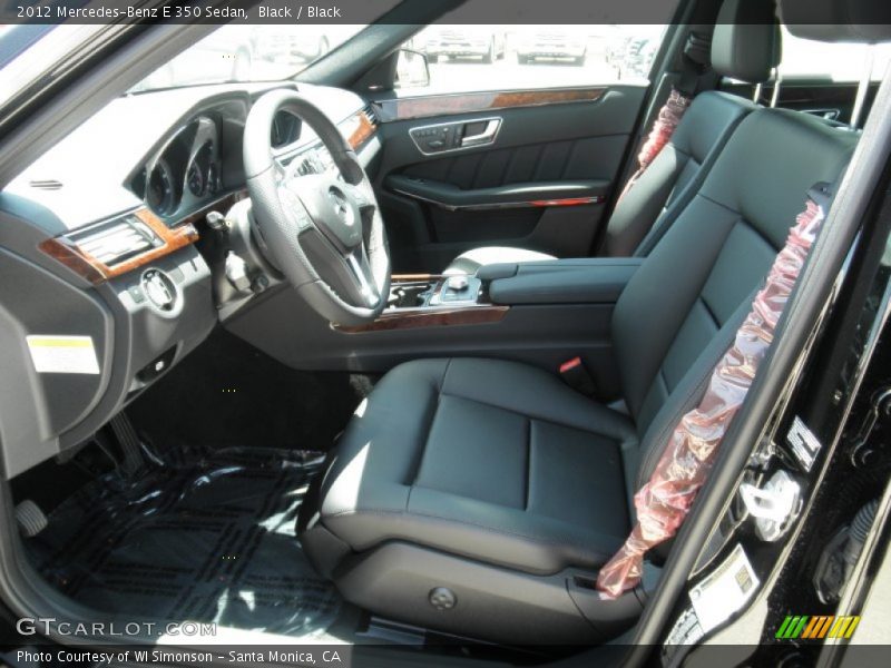 Black / Black 2012 Mercedes-Benz E 350 Sedan