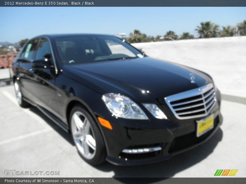Black / Black 2012 Mercedes-Benz E 350 Sedan