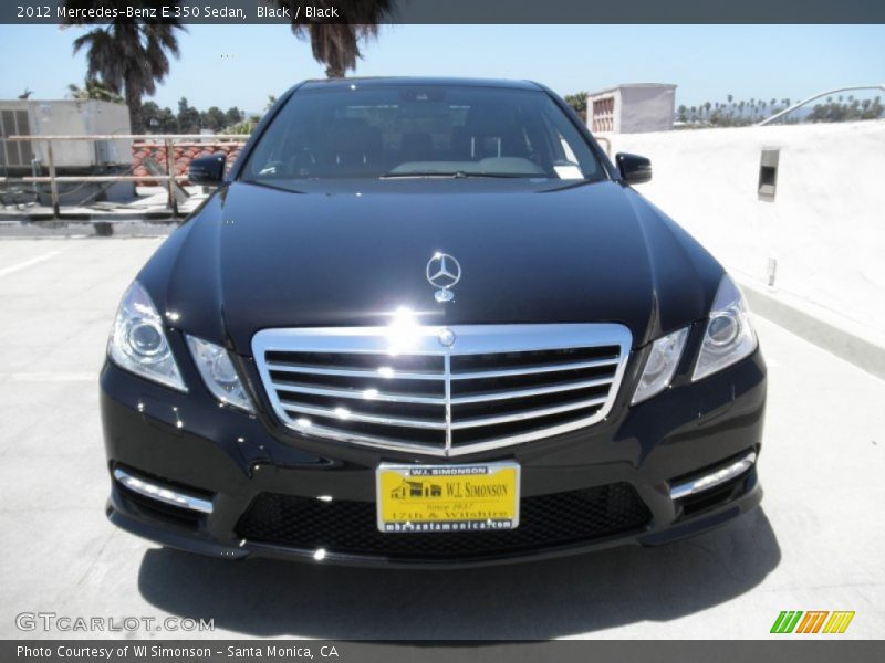 Black / Black 2012 Mercedes-Benz E 350 Sedan