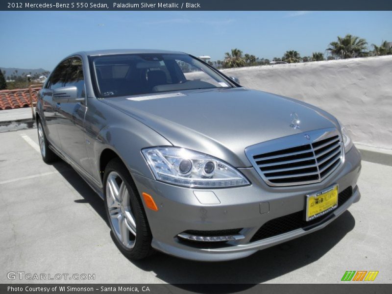 Paladium Silver Metallic / Black 2012 Mercedes-Benz S 550 Sedan