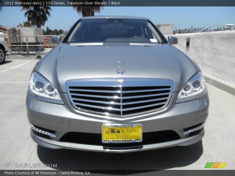 Paladium Silver Metallic / Black 2012 Mercedes-Benz S 550 Sedan