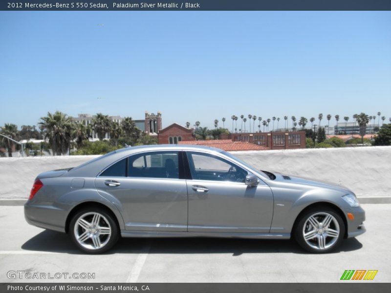 Paladium Silver Metallic / Black 2012 Mercedes-Benz S 550 Sedan