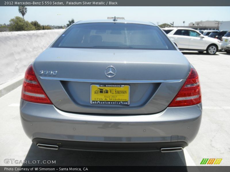 Paladium Silver Metallic / Black 2012 Mercedes-Benz S 550 Sedan