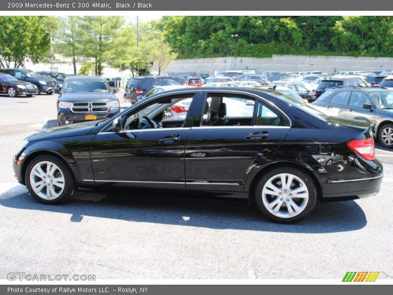 Black / Black 2009 Mercedes-Benz C 300 4Matic