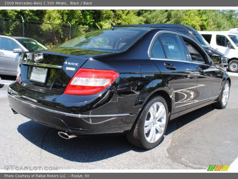 Black / Black 2009 Mercedes-Benz C 300 4Matic