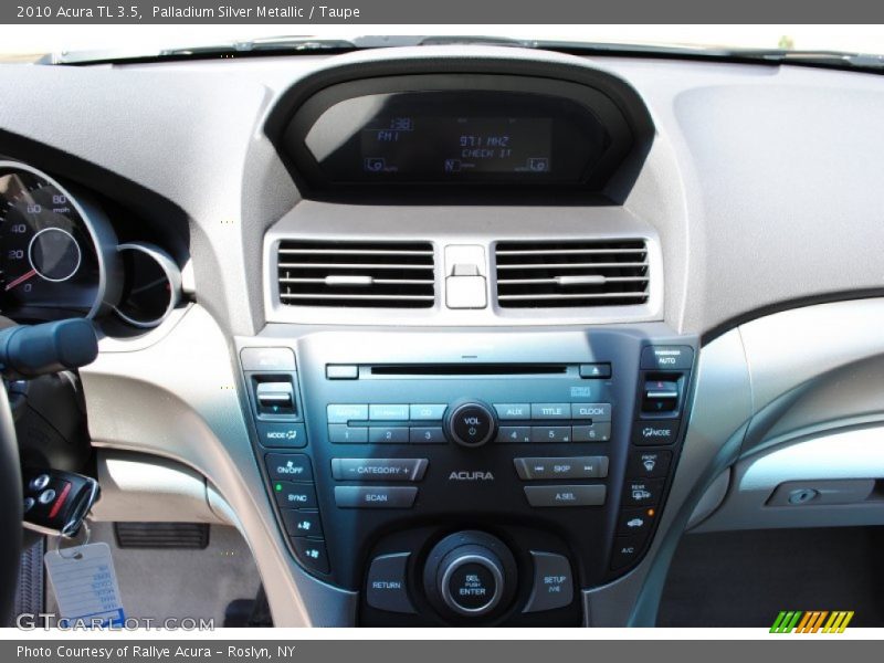 Palladium Silver Metallic / Taupe 2010 Acura TL 3.5