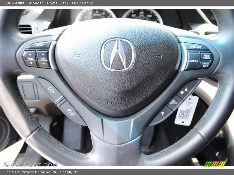 Crystal Black Pearl / Ebony 2009 Acura TSX Sedan