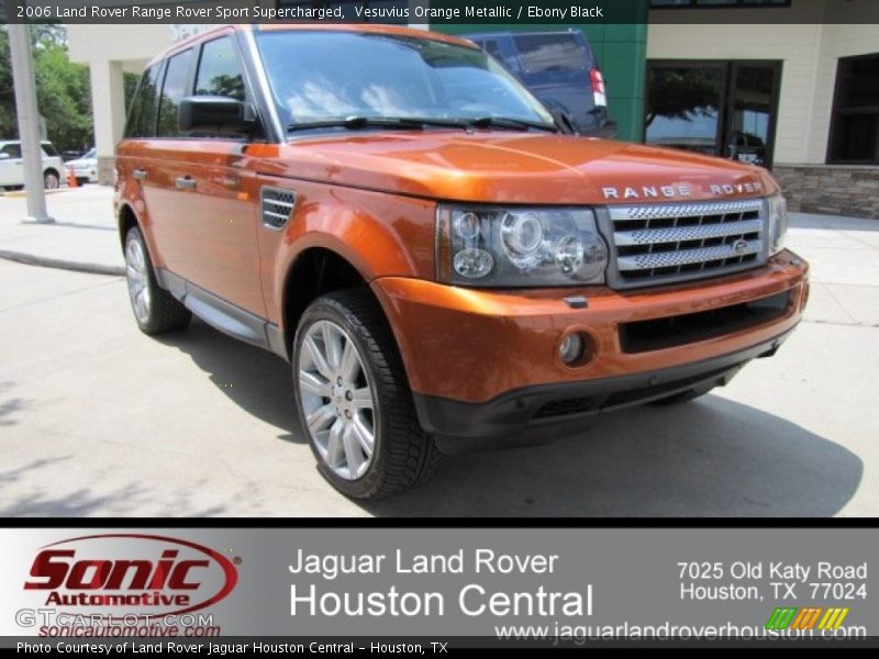 Vesuvius Orange Metallic / Ebony Black 2006 Land Rover Range Rover Sport Supercharged