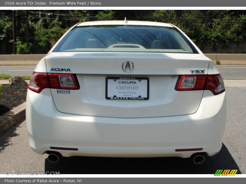 Premium White Pearl / Ebony 2009 Acura TSX Sedan