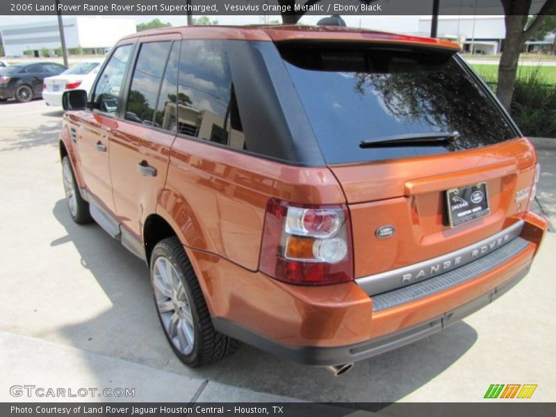Vesuvius Orange Metallic / Ebony Black 2006 Land Rover Range Rover Sport Supercharged