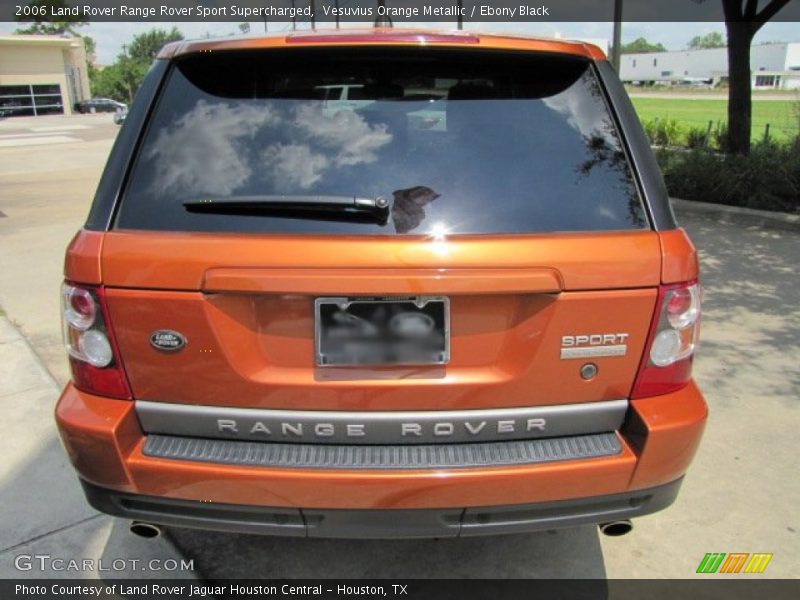 Vesuvius Orange Metallic / Ebony Black 2006 Land Rover Range Rover Sport Supercharged
