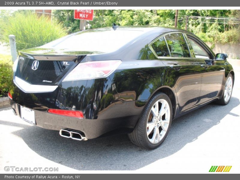 Crystal Black Pearl / Umber/Ebony 2009 Acura TL 3.7 SH-AWD