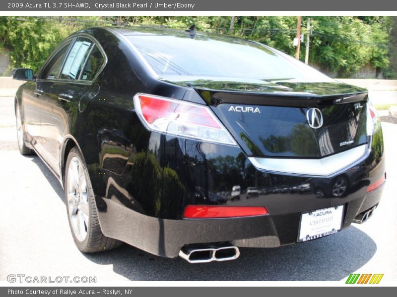Crystal Black Pearl / Umber/Ebony 2009 Acura TL 3.7 SH-AWD