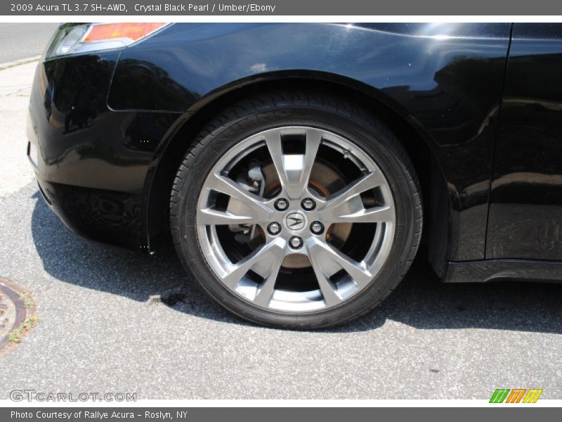 Crystal Black Pearl / Umber/Ebony 2009 Acura TL 3.7 SH-AWD