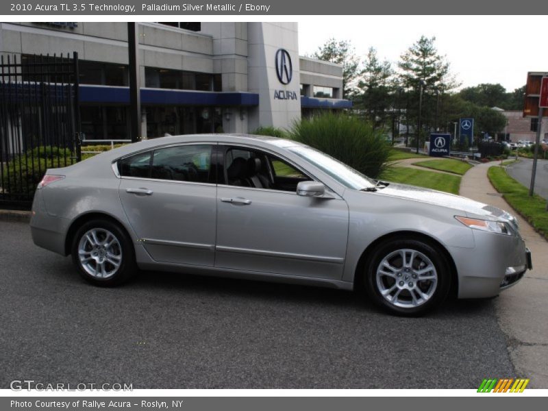Palladium Silver Metallic / Ebony 2010 Acura TL 3.5 Technology