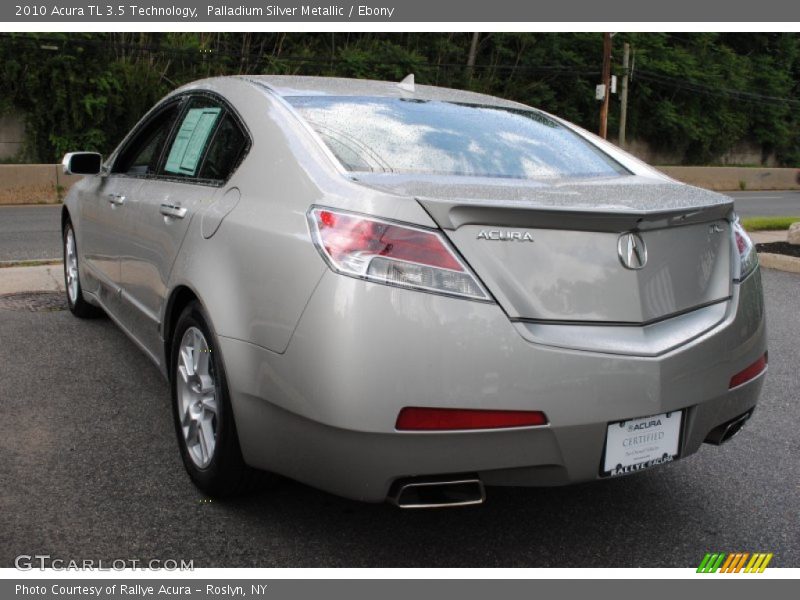 Palladium Silver Metallic / Ebony 2010 Acura TL 3.5 Technology