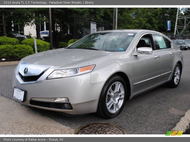 Palladium Silver Metallic / Ebony 2010 Acura TL 3.5 Technology