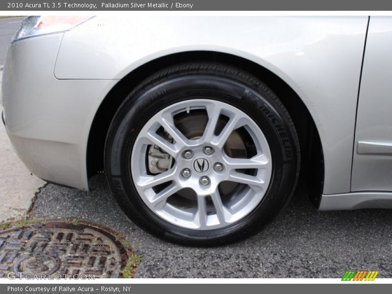 Palladium Silver Metallic / Ebony 2010 Acura TL 3.5 Technology