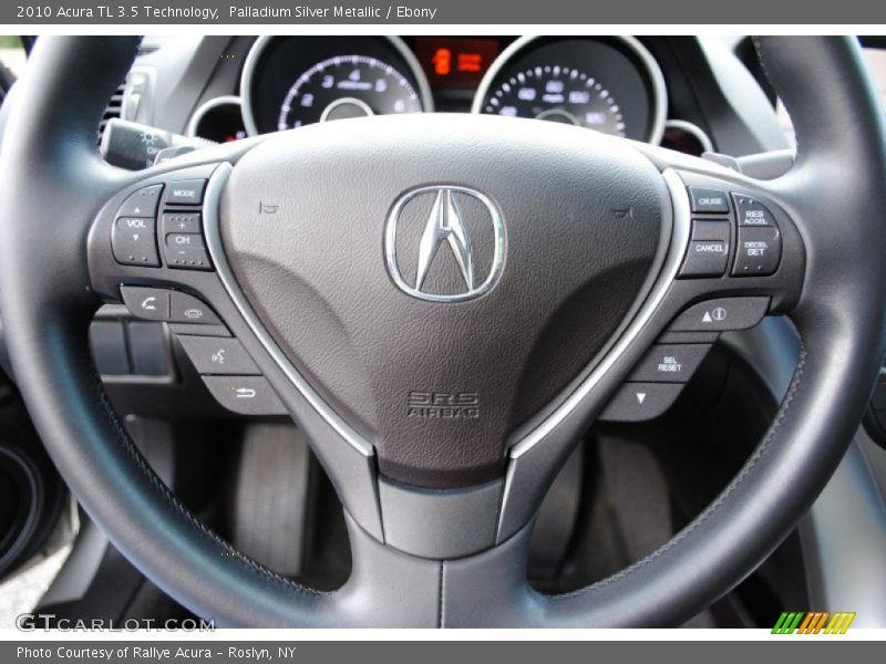 Palladium Silver Metallic / Ebony 2010 Acura TL 3.5 Technology