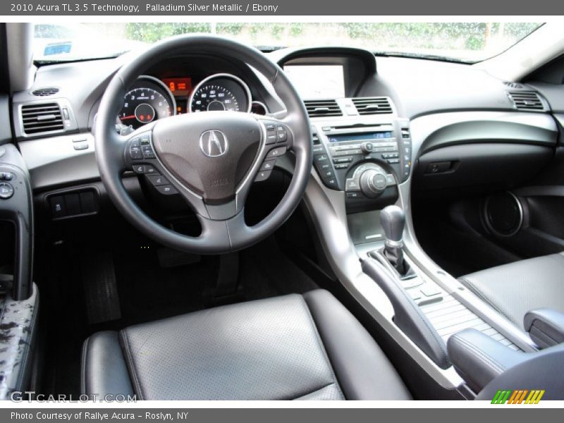 Palladium Silver Metallic / Ebony 2010 Acura TL 3.5 Technology