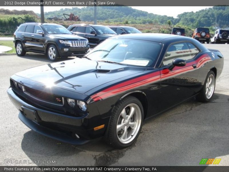 Pitch Black / Dark Slate Gray 2012 Dodge Challenger R/T Classic