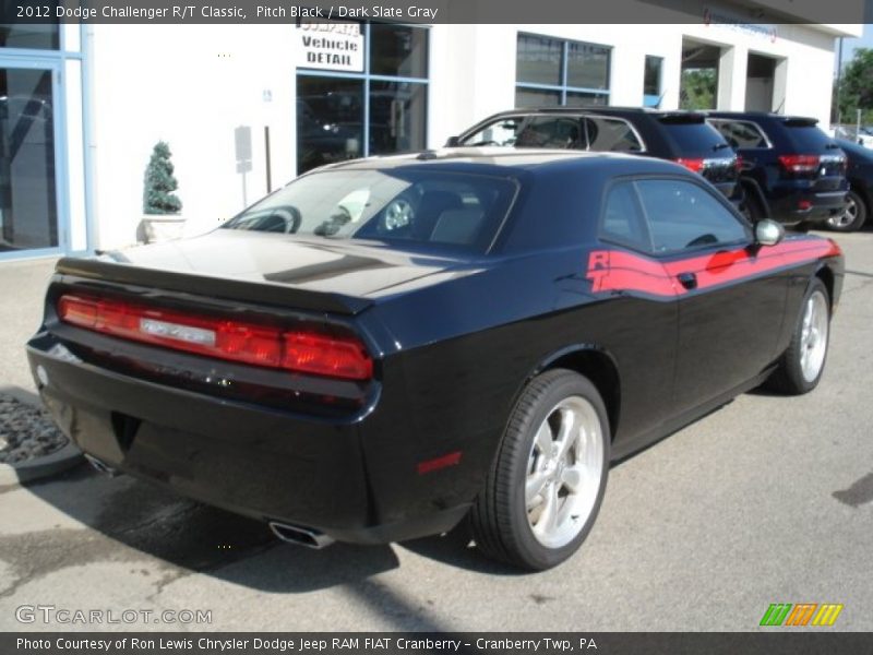 Pitch Black / Dark Slate Gray 2012 Dodge Challenger R/T Classic