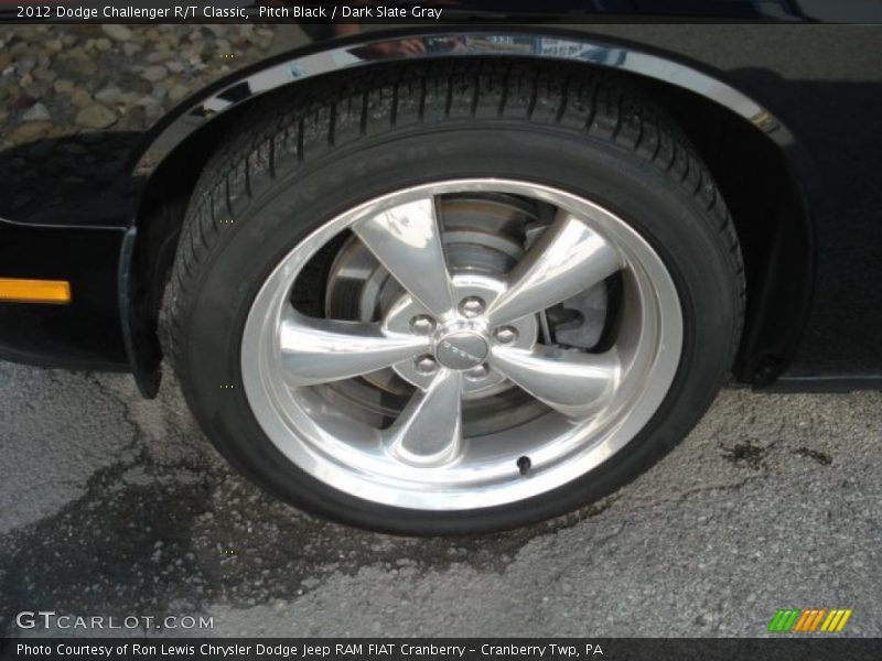 Pitch Black / Dark Slate Gray 2012 Dodge Challenger R/T Classic