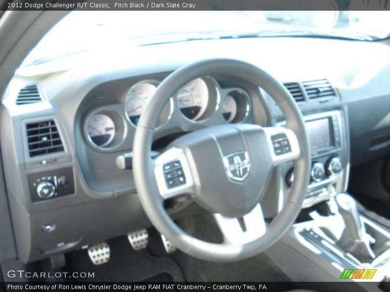 Pitch Black / Dark Slate Gray 2012 Dodge Challenger R/T Classic