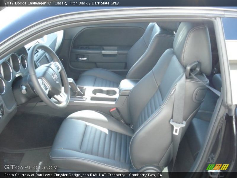 Pitch Black / Dark Slate Gray 2012 Dodge Challenger R/T Classic