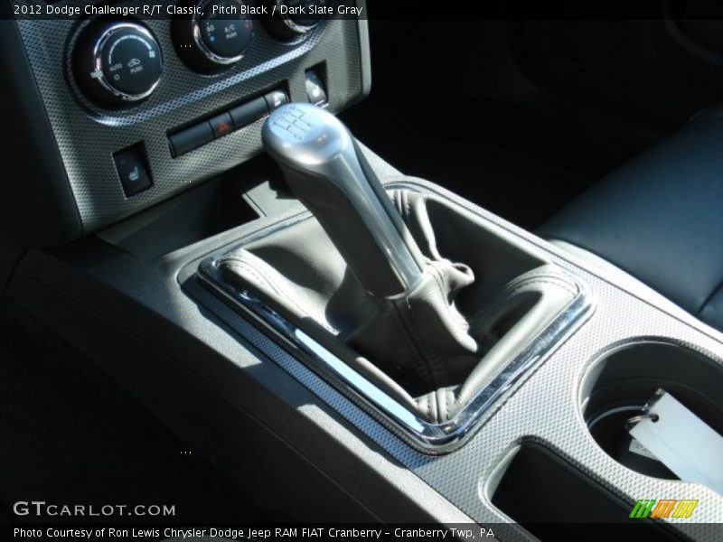 Pitch Black / Dark Slate Gray 2012 Dodge Challenger R/T Classic