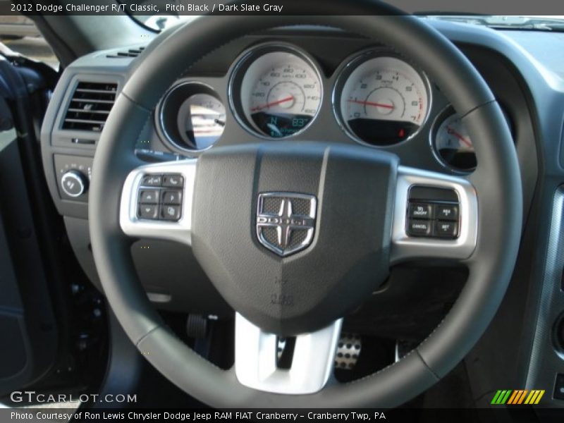Pitch Black / Dark Slate Gray 2012 Dodge Challenger R/T Classic