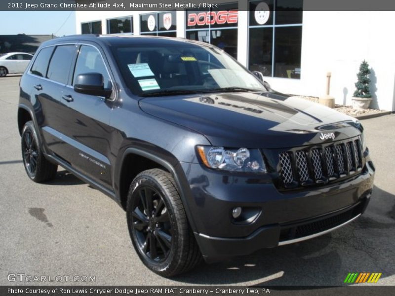 Maximum Steel Metallic / Black 2012 Jeep Grand Cherokee Altitude 4x4