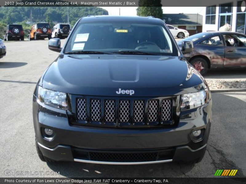 Maximum Steel Metallic / Black 2012 Jeep Grand Cherokee Altitude 4x4