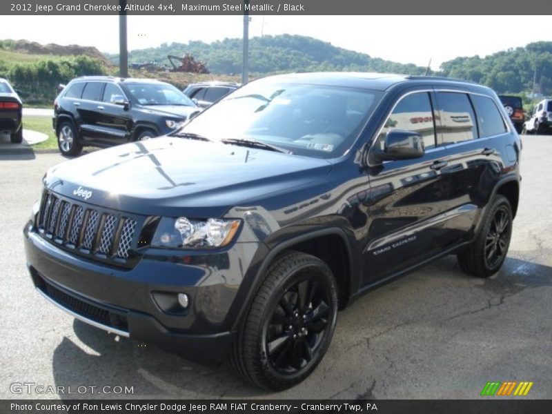 Maximum Steel Metallic / Black 2012 Jeep Grand Cherokee Altitude 4x4
