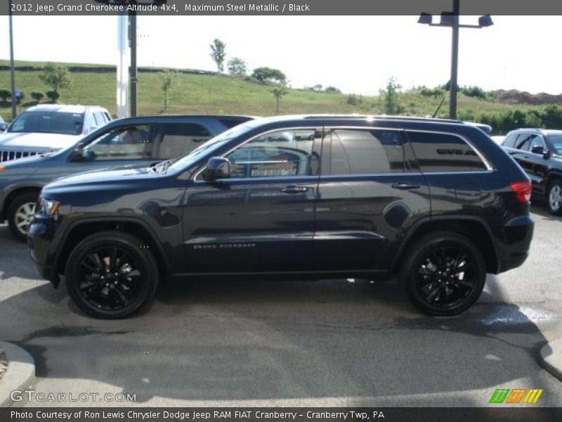 Maximum Steel Metallic / Black 2012 Jeep Grand Cherokee Altitude 4x4