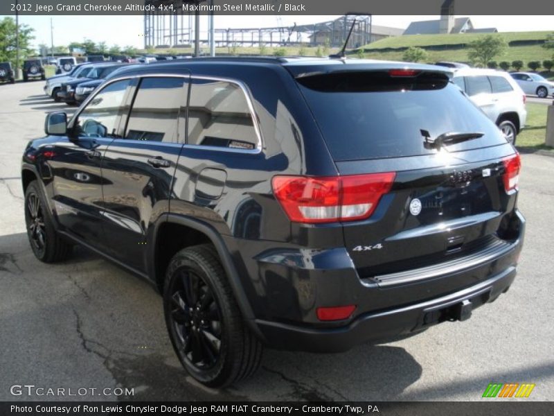 Maximum Steel Metallic / Black 2012 Jeep Grand Cherokee Altitude 4x4