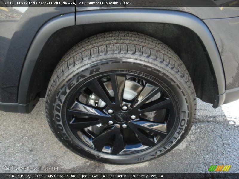 Maximum Steel Metallic / Black 2012 Jeep Grand Cherokee Altitude 4x4