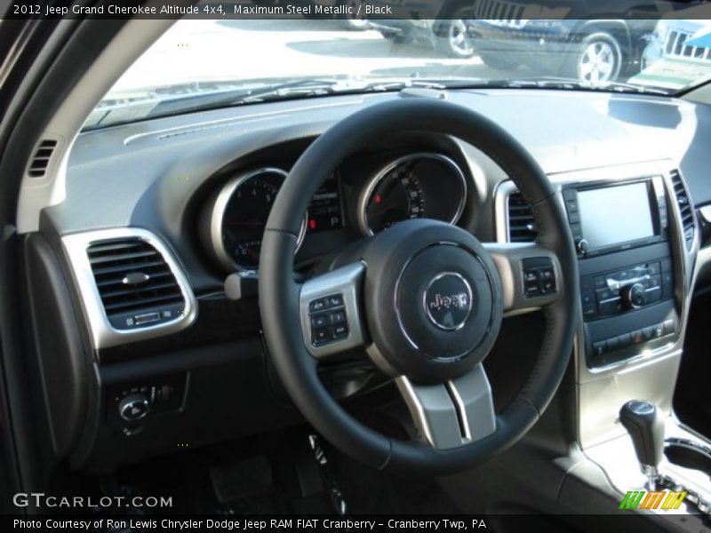 Maximum Steel Metallic / Black 2012 Jeep Grand Cherokee Altitude 4x4
