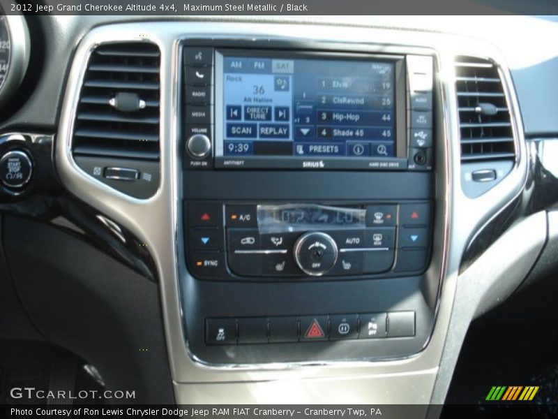 Maximum Steel Metallic / Black 2012 Jeep Grand Cherokee Altitude 4x4
