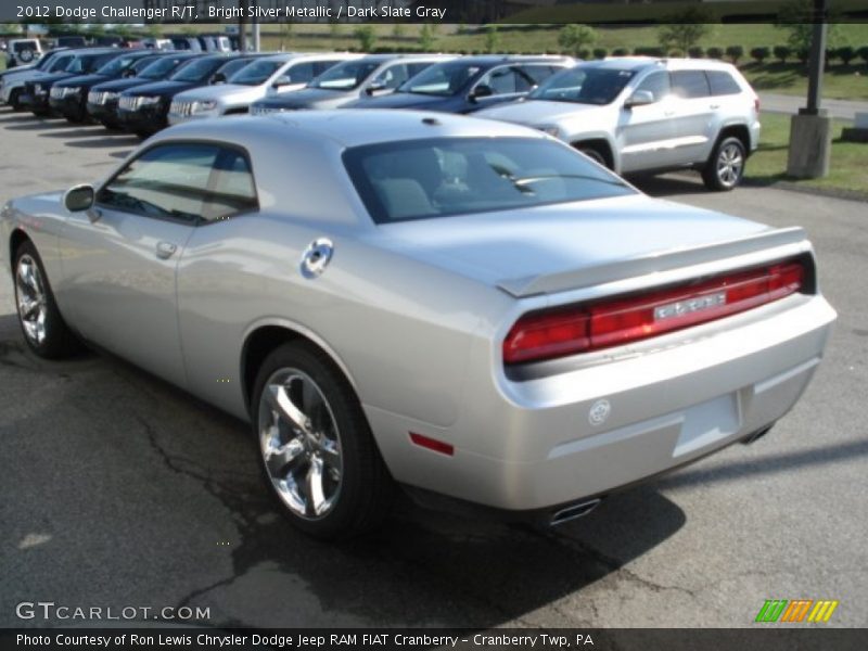 Bright Silver Metallic / Dark Slate Gray 2012 Dodge Challenger R/T