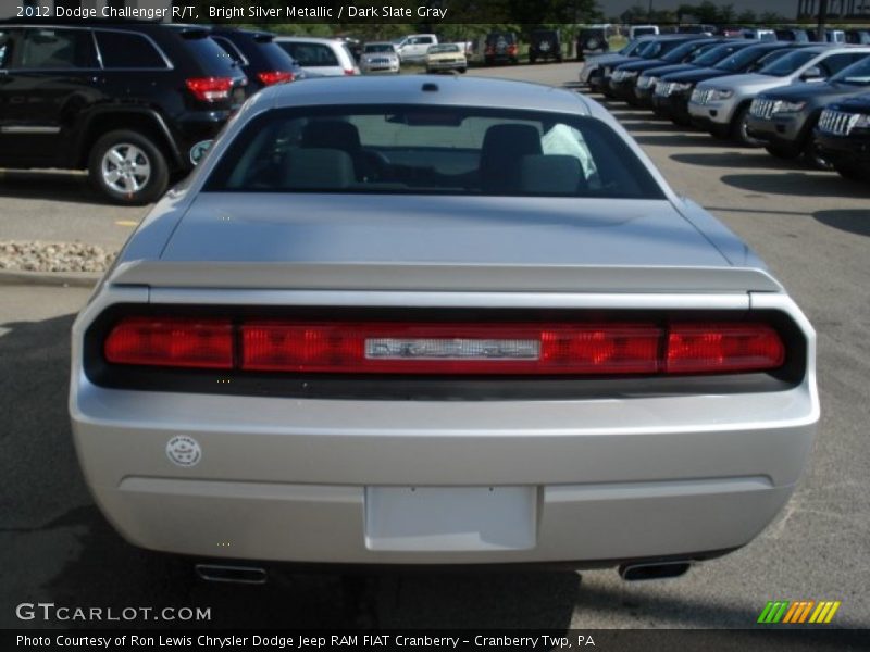 Bright Silver Metallic / Dark Slate Gray 2012 Dodge Challenger R/T
