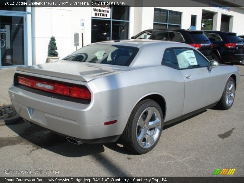 Bright Silver Metallic / Dark Slate Gray 2012 Dodge Challenger R/T